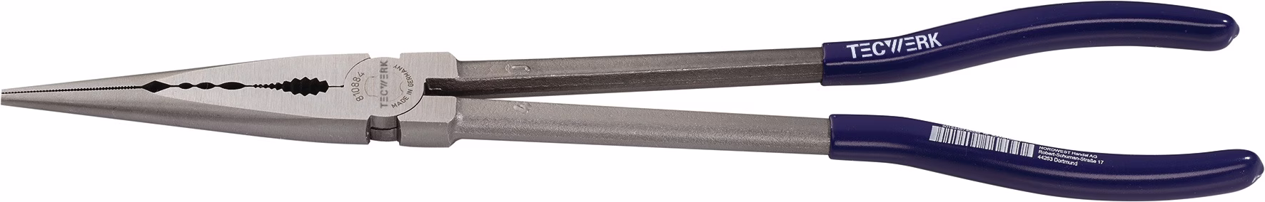 Montierzange L.280mm pol.Ku.-Überzug Spitze ger