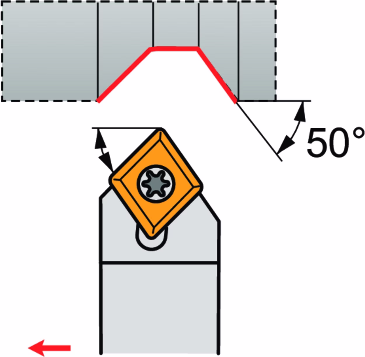 Drehwerkzeughalter ISO SCDCR 1010 E 06 Funkt.-Länge 70mm Rechtslauf