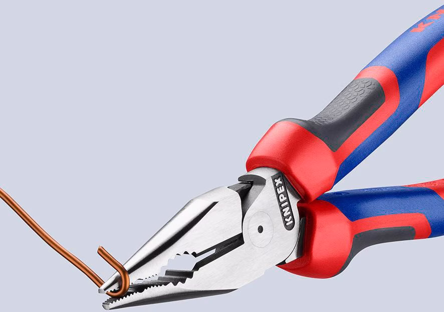 Spitzkombizange L.185mm pol.Comfort-Griff schwarz atram