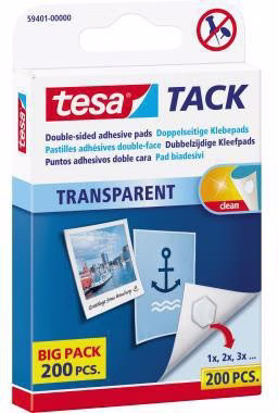 tesa® Klebepad TACK Transparent