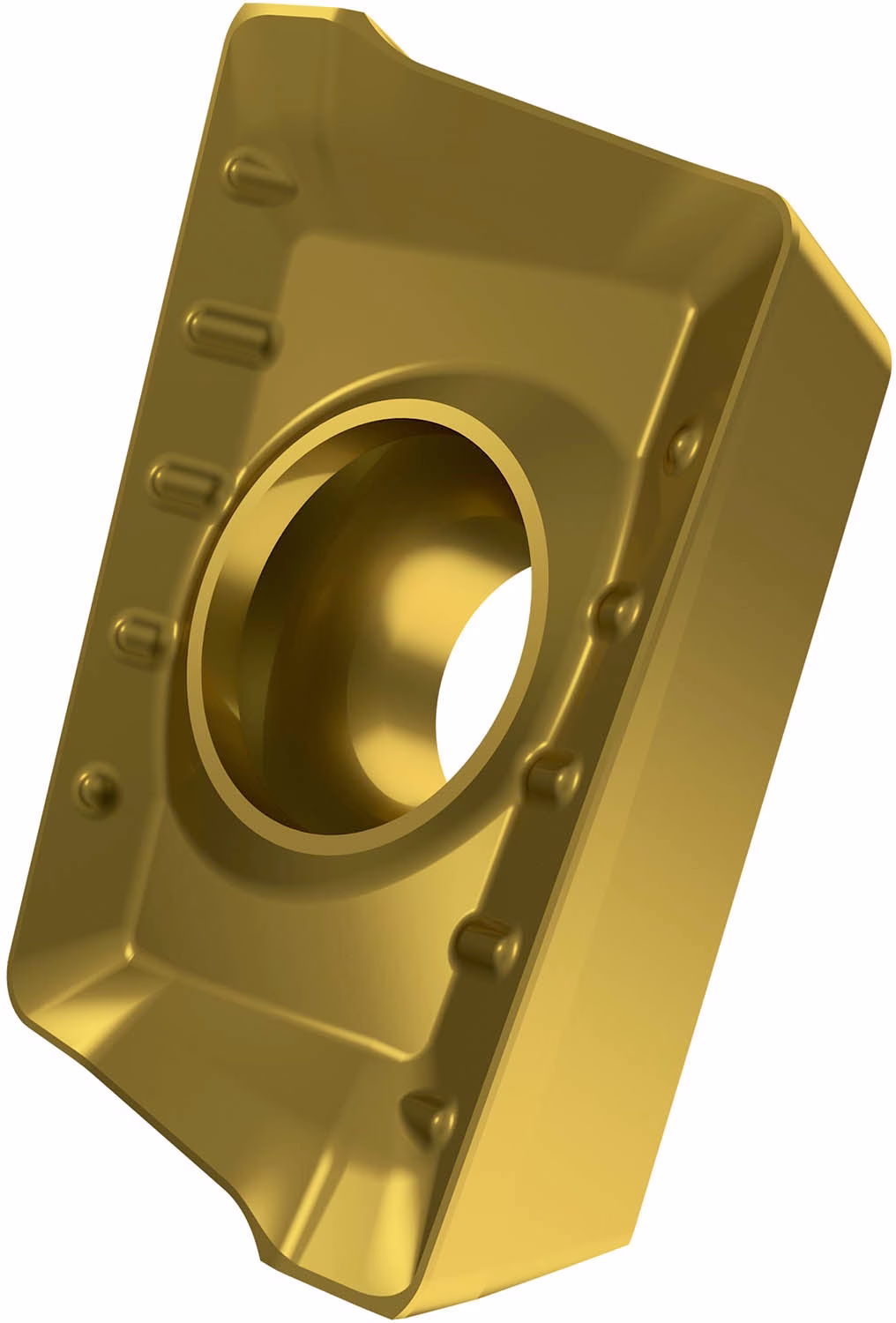 Fräswendeschneidplatte ISO APKX 1103PDER-M:M8340 D.2,8mm PVD beschichtet Gold