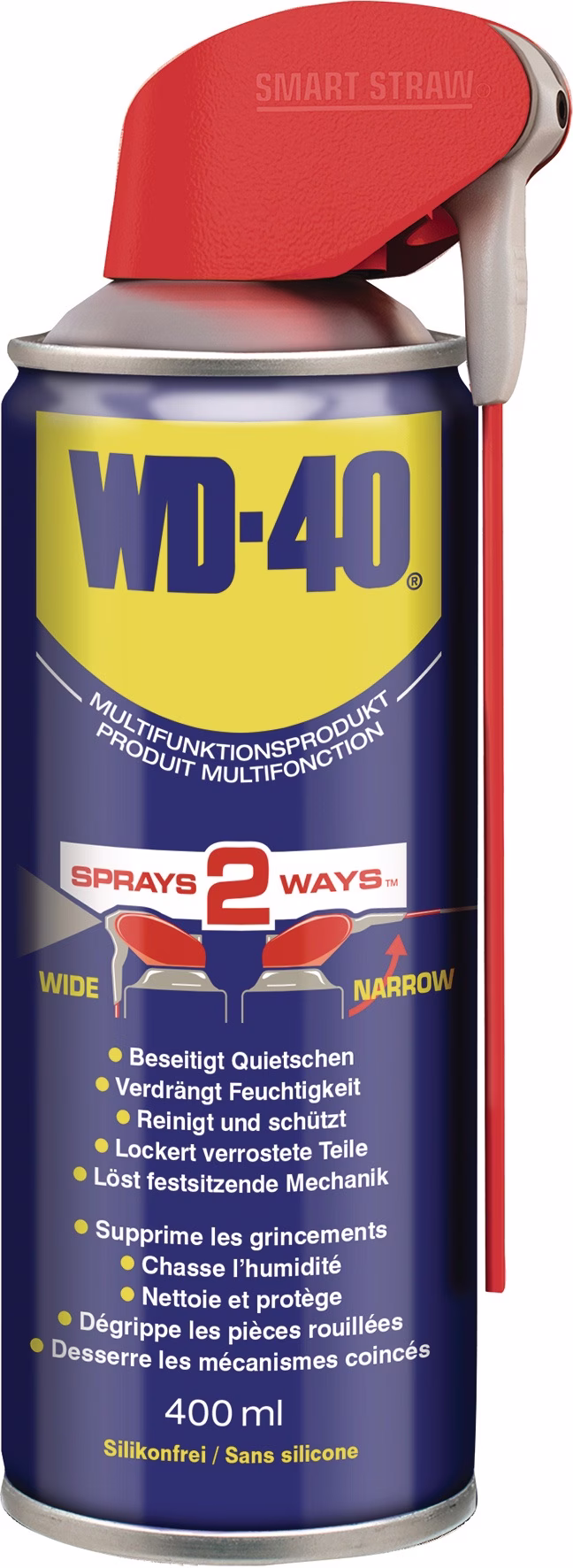 Multifunktionsprodukt 400ml Spraydose Smart Straw™