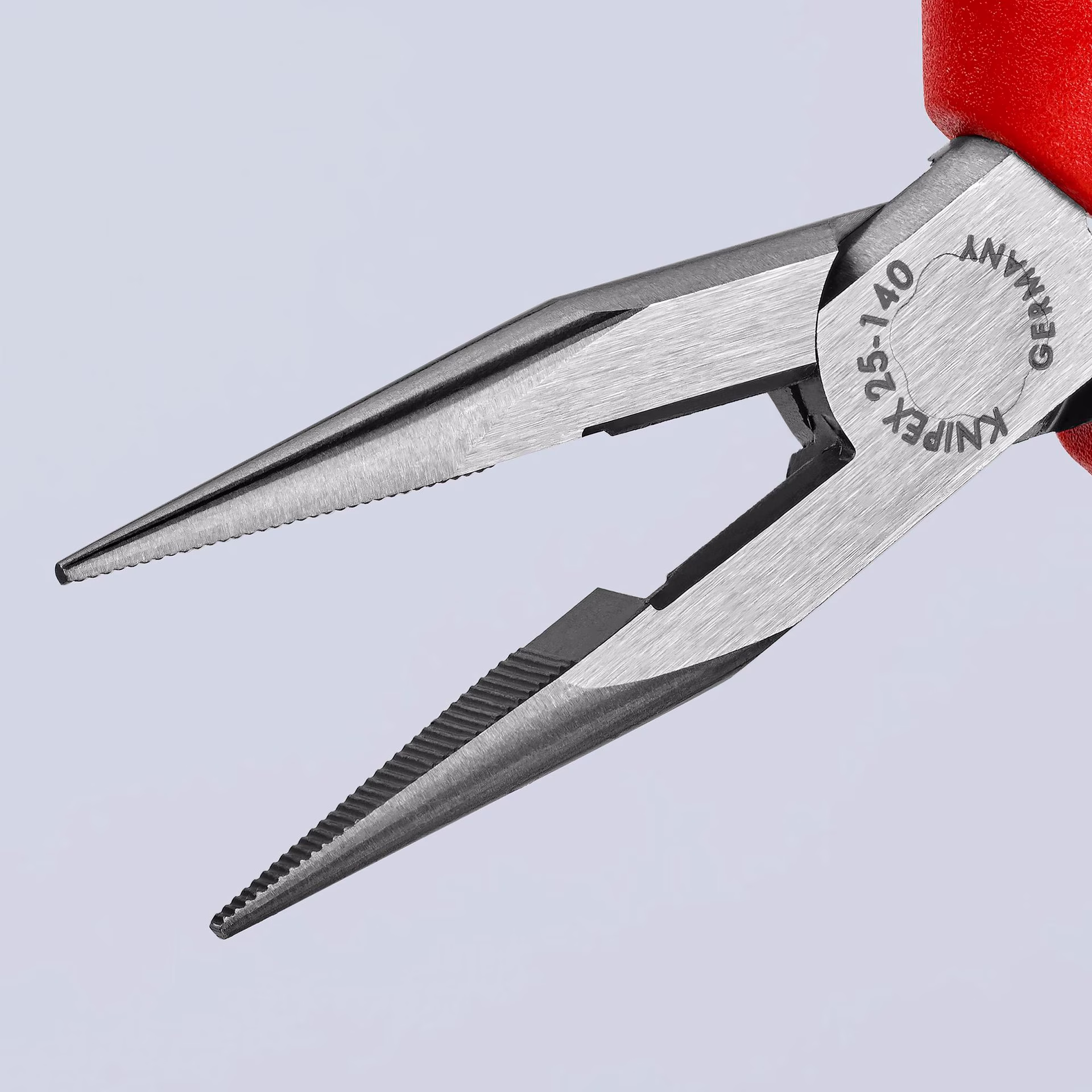 Flachrundzange L.140mm flach/rund ger.pol.Comfort-Griff