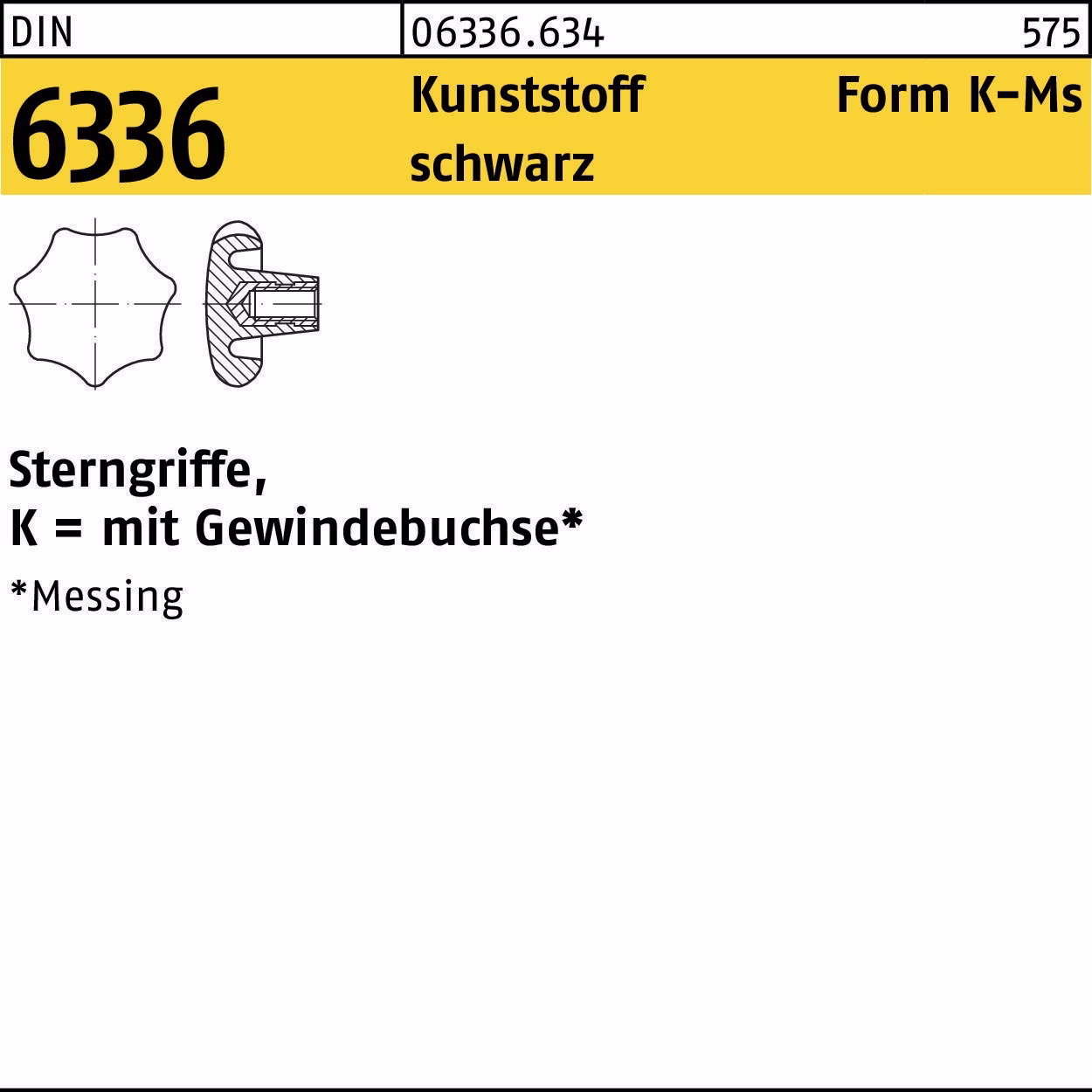 Sterngriff DIN 6336