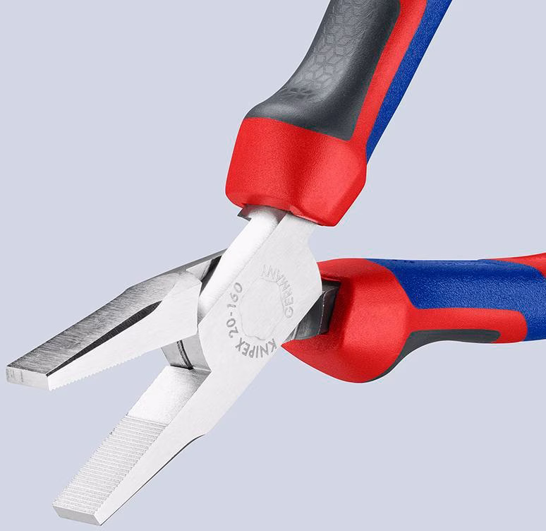 Flachzange DIN ISO 5745 Gesamt-L.160mm verchr.Comfort-Griff