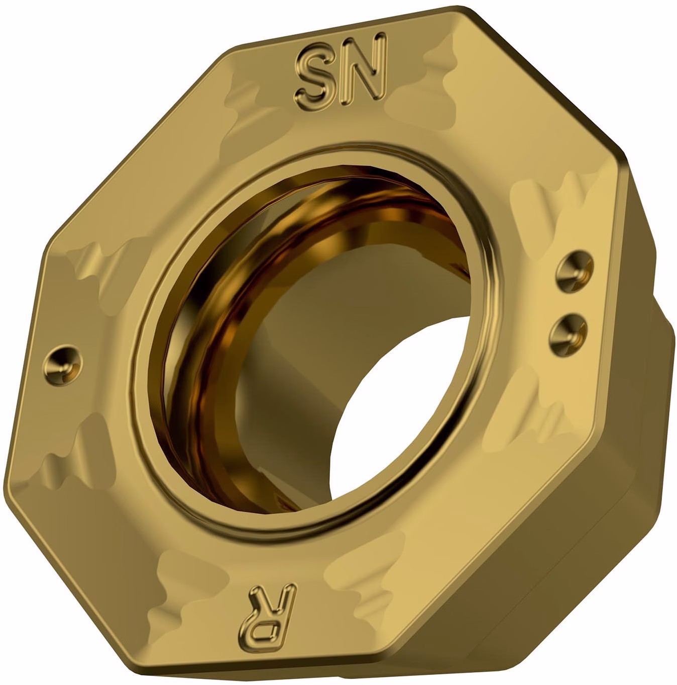 Fräswendeschneidplatte ISO ODMT D.5,5mm PVD beschichtet Gold