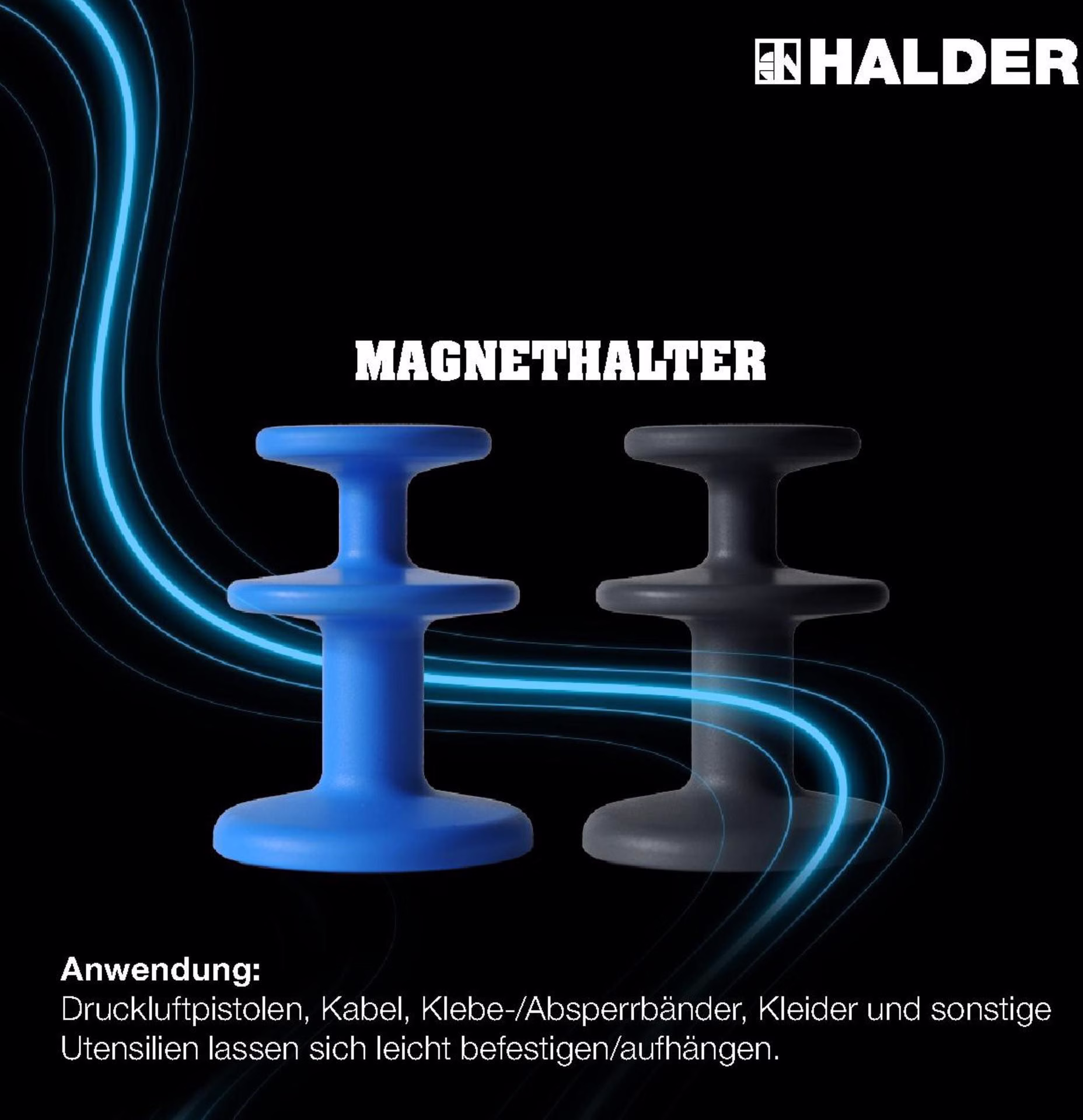 Magnethalter D.65mm schwarz