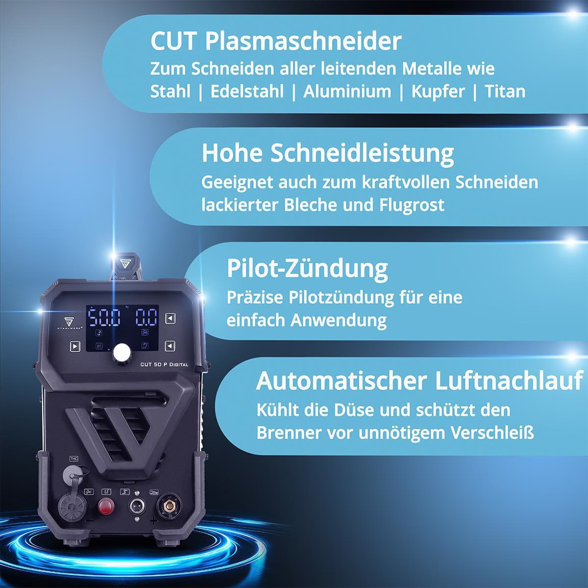 Plasmaschneider CUT 50 Pro Digital Einzelgerät m.Zub