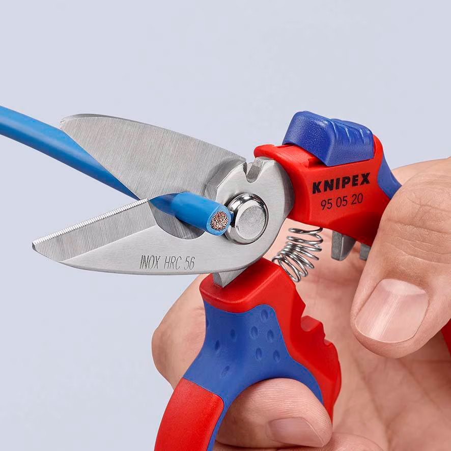 Elektriker-/Handwerkerschere L.160mm Mehrkomp.-Hüllen