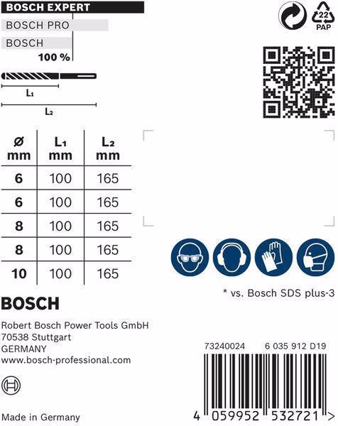 Hammerbohrersatz Expert SDS plus-7X 5-tlg.SDS Plus Ku.-Kass.m.Euroloch