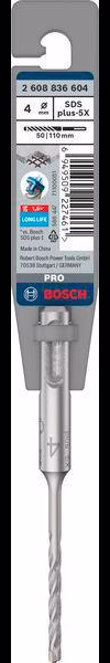 Hammerbohrer PRO SDS plus-5X D.4,0mm Arbeits-L.50mm L.110mm SDS plus