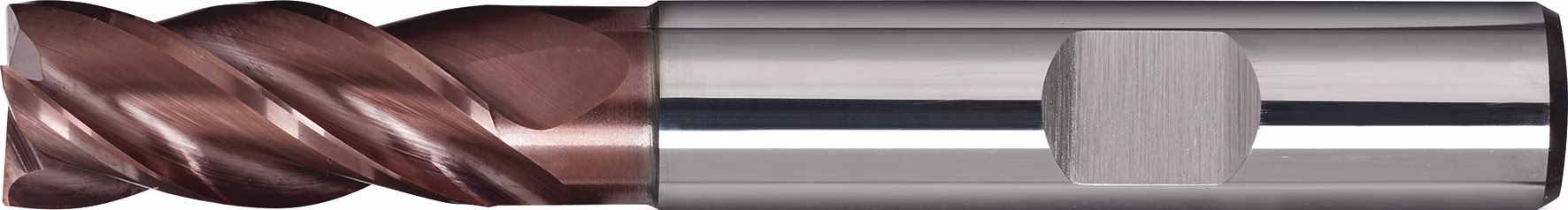 Schaftfräser DIN 6527 L Typ N VHM TiAlN DIN 6535 HB Schneidenanzahl 4 lang TECWERK