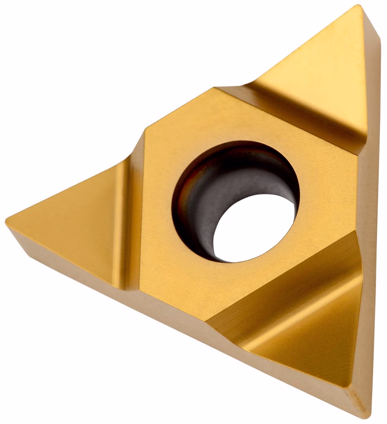Gewindedreh-Wendeschneidplatte Innenkreis-D. 12,7mm PVD beschichtet Farbe Gold PRAMET