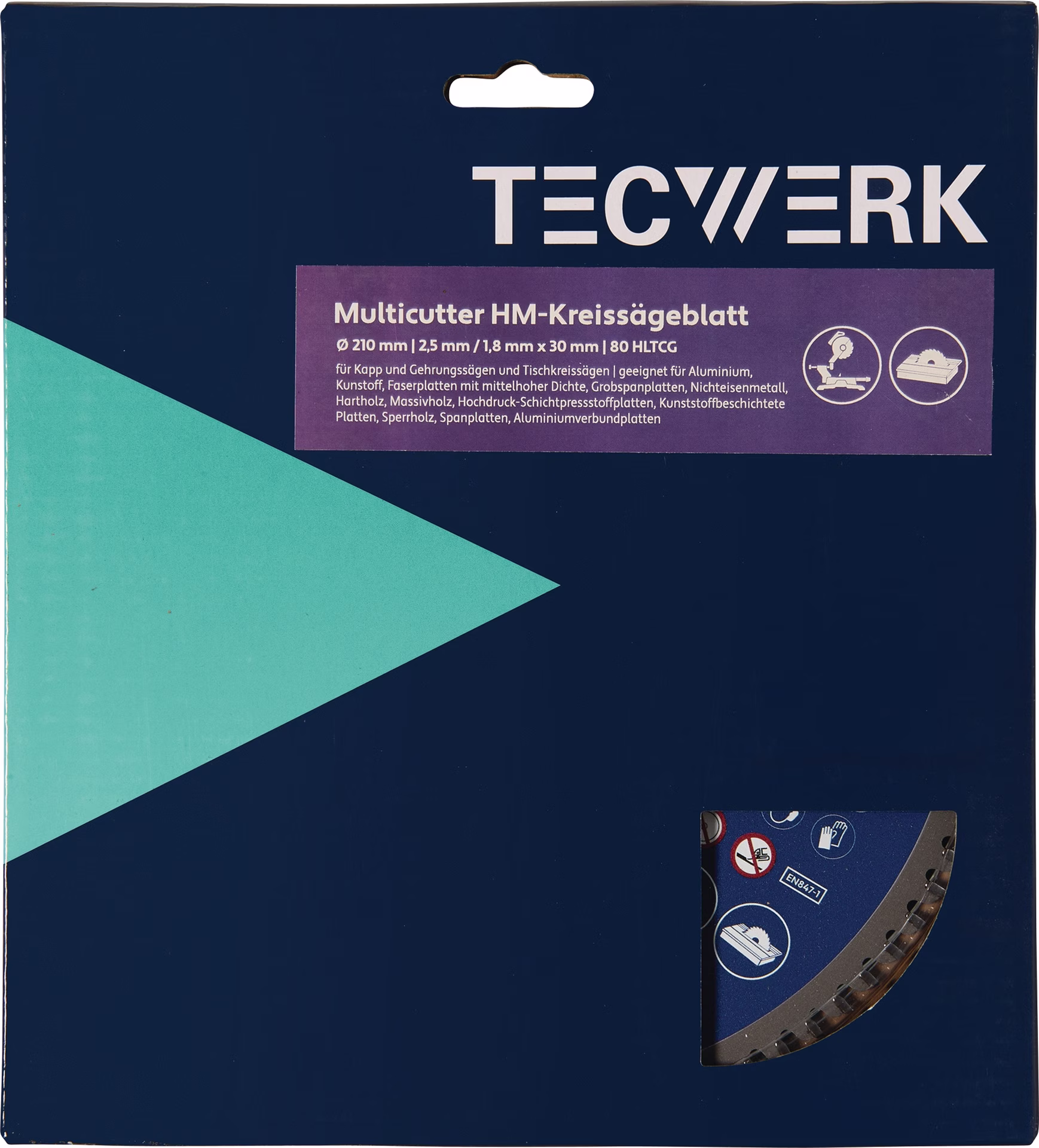 Tisch-/Kappkreissägeblatt AD 216mm Z.60 HLTCG Schnitt-B.2,5mm