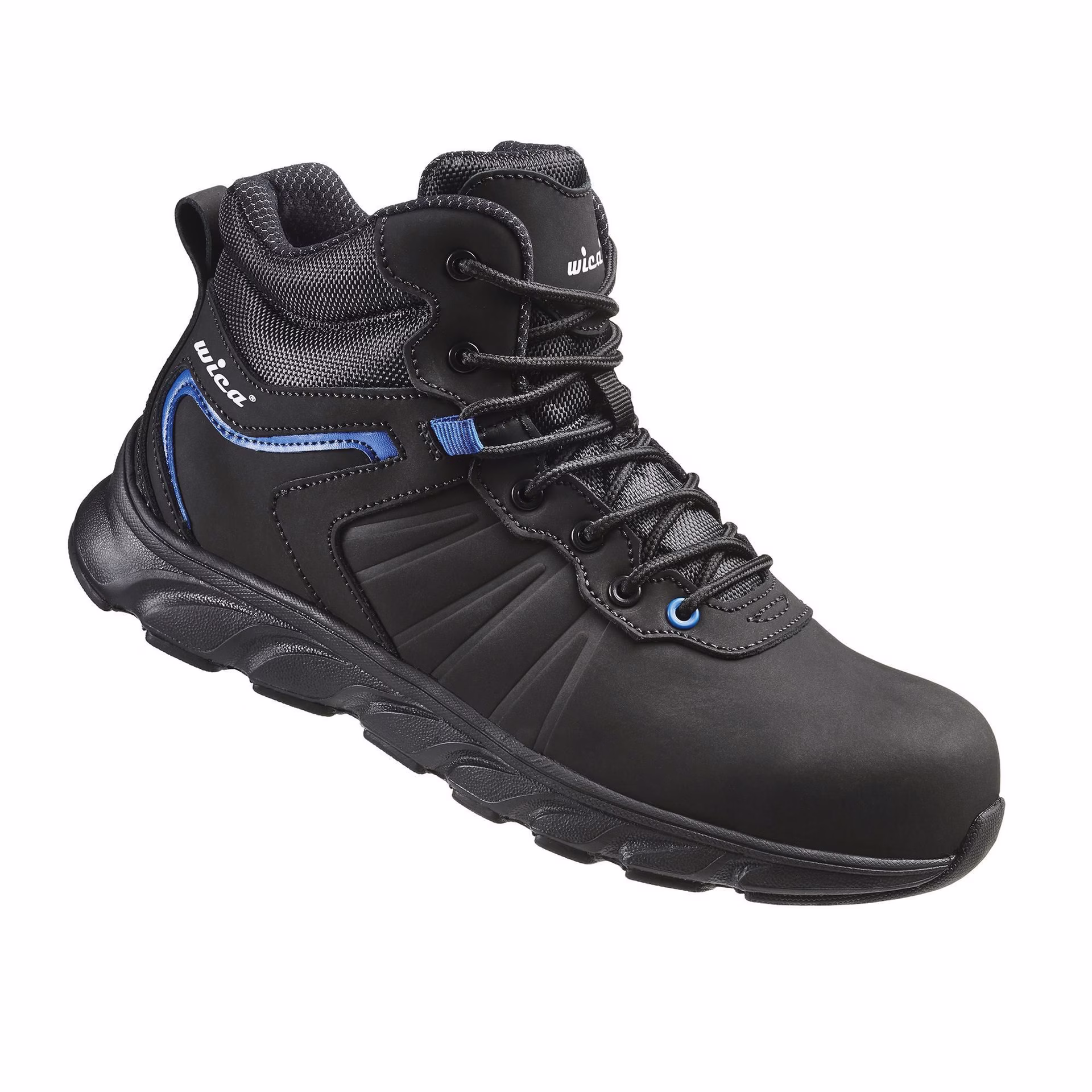 Sicherheitsstiefel Mathi Gr.42 W.10,5 schwarz/blau S3 SRC Leder