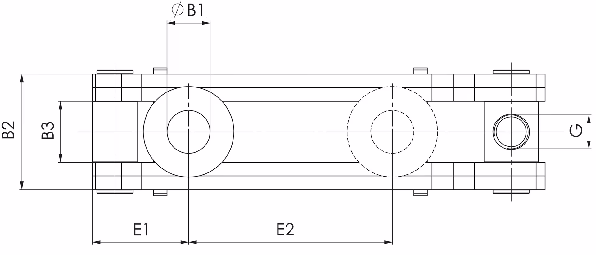 Spanneisen Nr.6311 f.T-Nut 20+22+24+28mm L.200mm