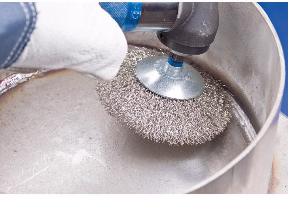 Kegelbürste KBU INOX D.95mm Drahtstärke 0,3mm VA 10mm 12000min-¹ PFERD