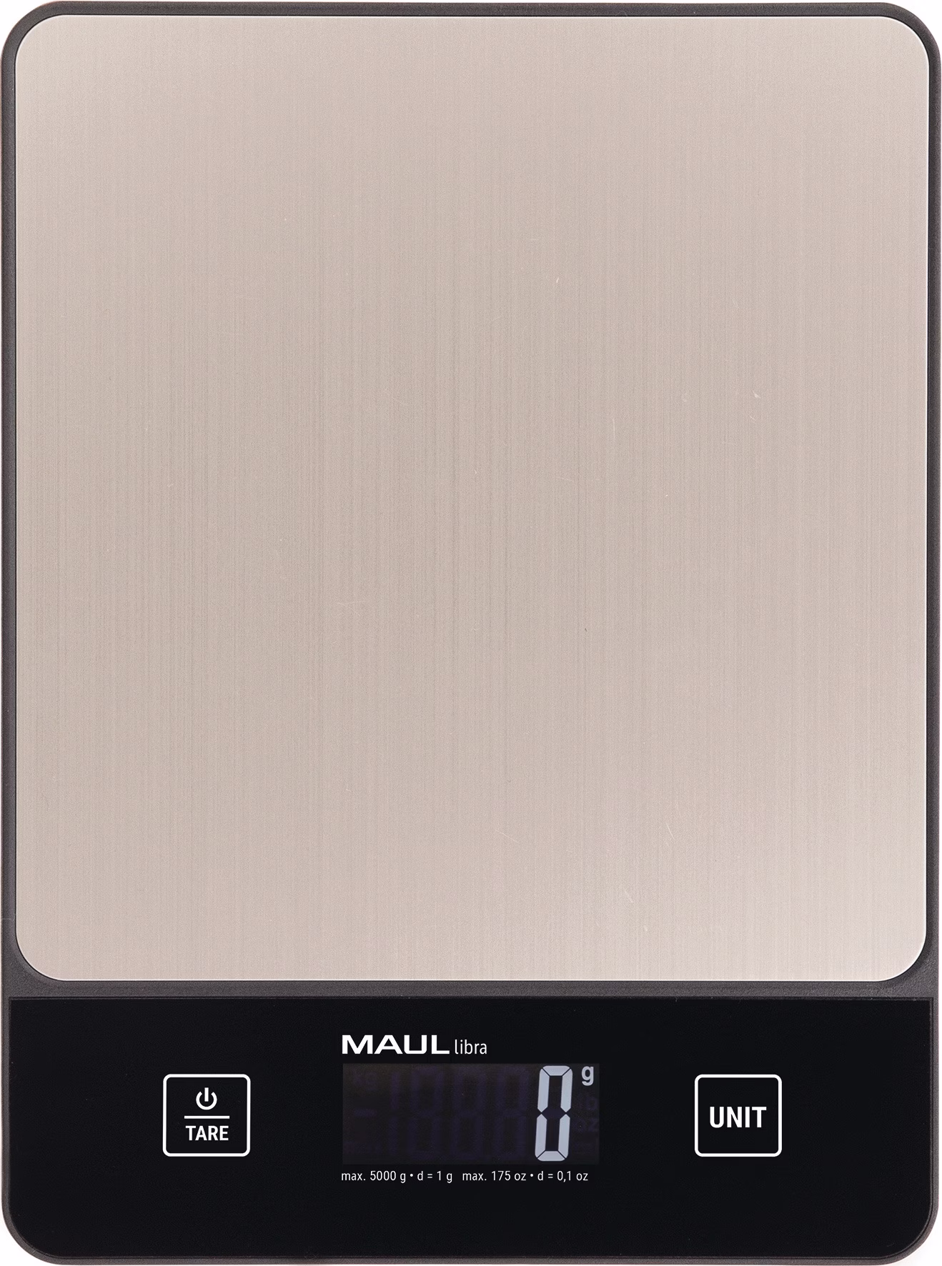 Briefwaage MAULlibra Wägebereich 5kg Batteriebetrieb Ziffernschritt 1,0g