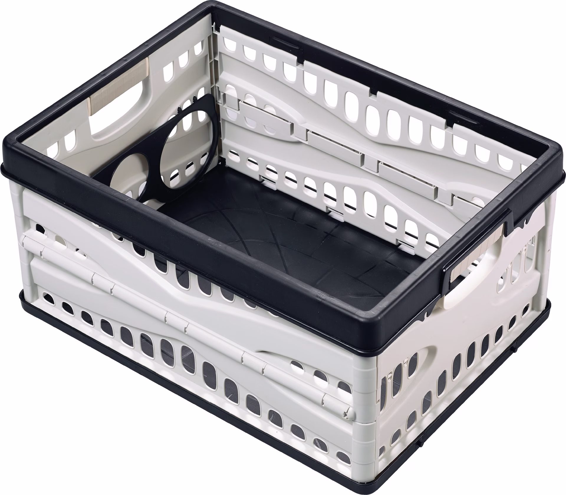 Klappbox L485xB345xH230mm Inh.35l m.2 Griffen u.Flaschenhalter