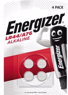 Knopfzelle LR44/A76 E300141401 Alkali 4 St./Pack.