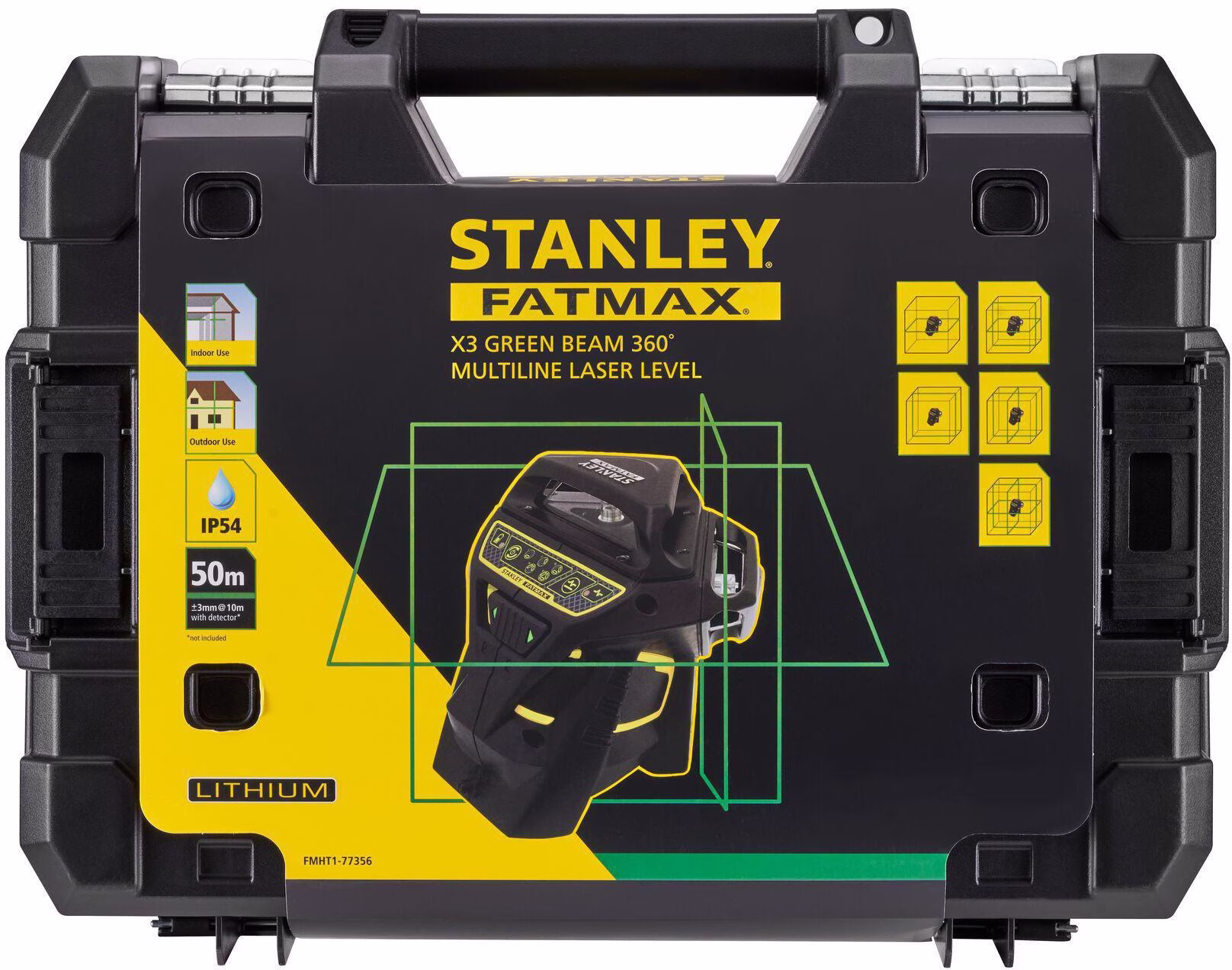 Kreuzlinienlaser FatMax­® X3G ± 4Grad ± 3/10 mm/m 35 (60)m LK 2