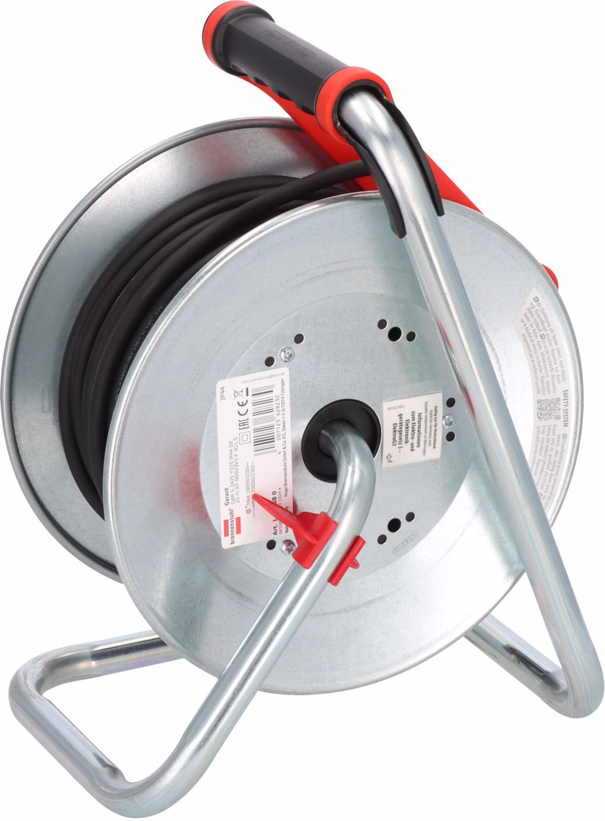 Kabeltrommel Garant S240 25m N05V3V3 3x1,5 mm² 240mm 3 Schutzkon.steckd.