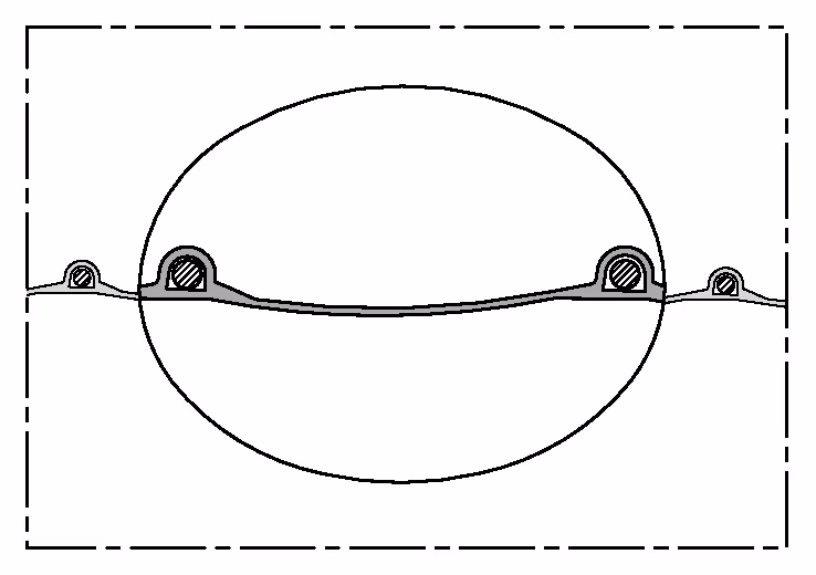 Gebläseschl.TIMBERDUC® PUR 531 AS ID 50-51mm AD 58,00mm 4mm L.5m Rl.