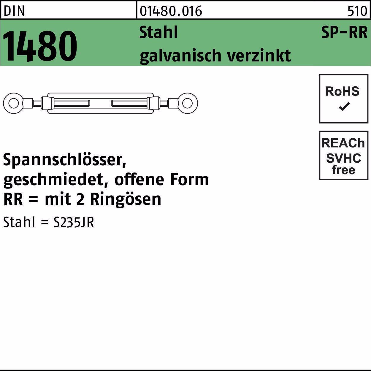 DIN 1480 offen