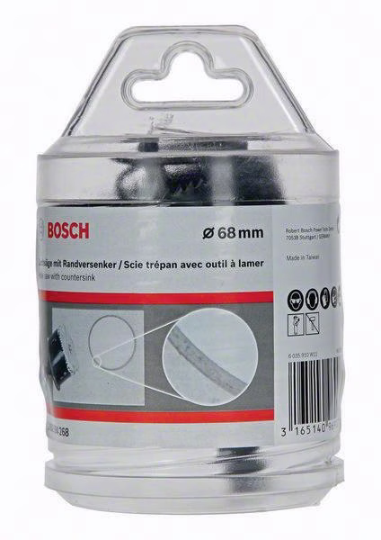 Lochsäge D.68mm m.Lochrandversenker f.Hohlraumdosen