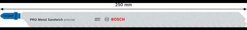 Stichsägeblatt T 1018 AFP Gesamt-L.250mm Zahnt.1,1mm BIM 3 St./Karte