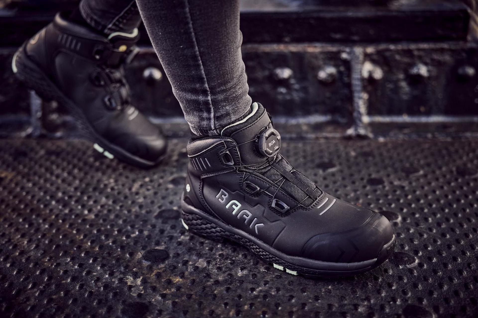 Damensicherheitsstiefel Alessia Gr.35 W.10 schwarz/grün Mikrofaser/TPU