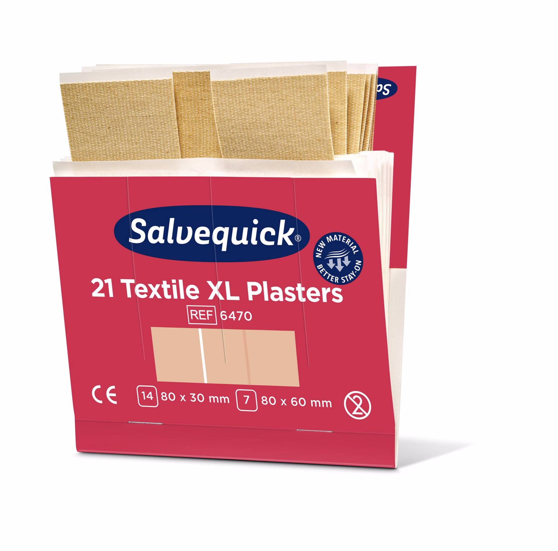 Pflasterstrips Salvequick Textilpflaster ext.gr.6Nachfüllpack je 21St