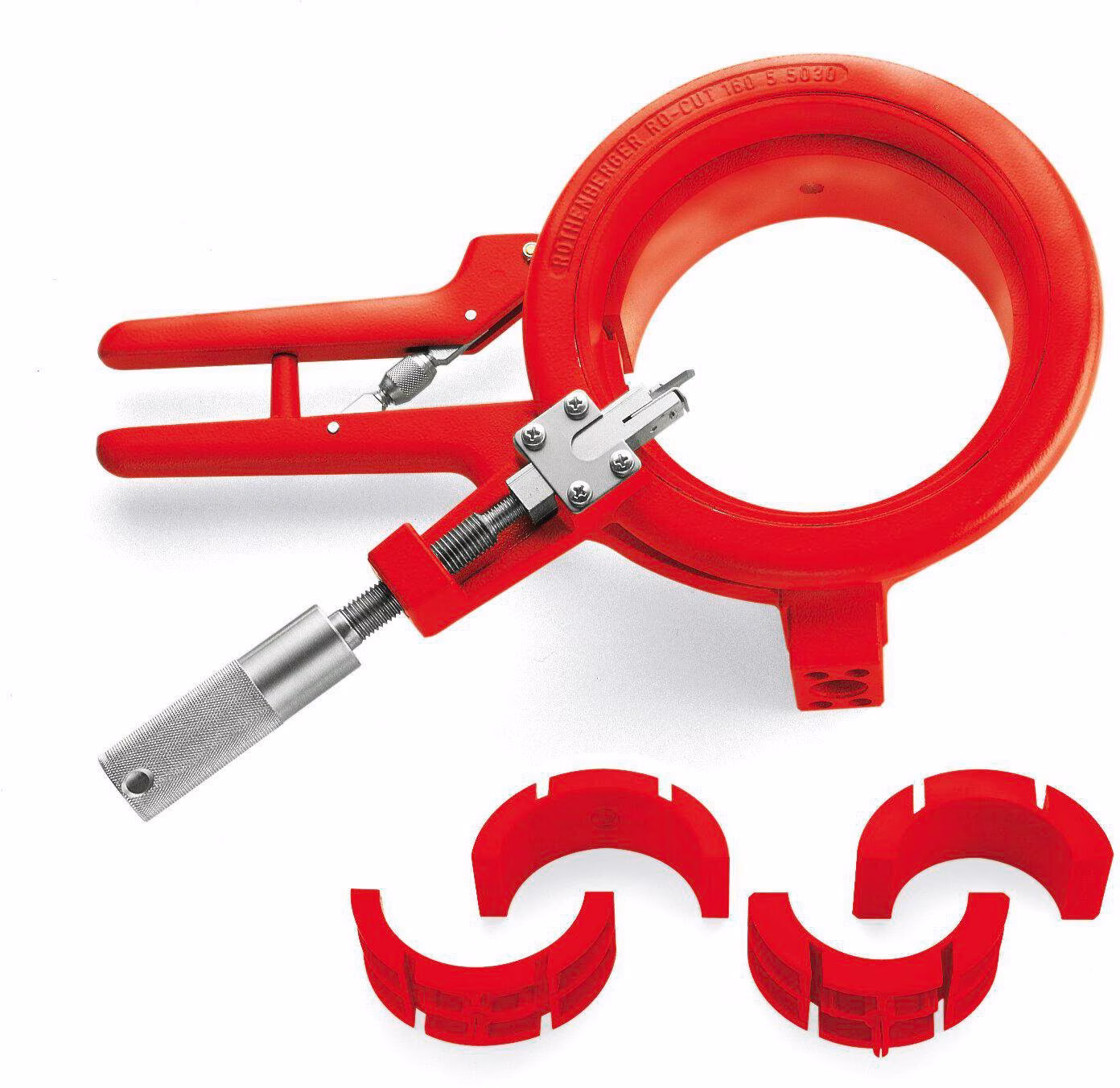 Abstech-/Anfas-Systemwerkzeug ROCUT® 160 Set f.Kunststoffrohre