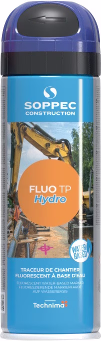 Baustellenmarkierspray Fluo TP Hydro neonblau 500ml Spraydose