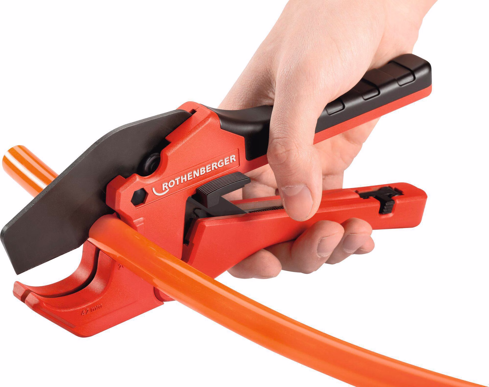 Kunststoffschere ROCUT® 42 TWIN CUT 0-42mm PE/MSR/PEX/PB/PVC/PPR