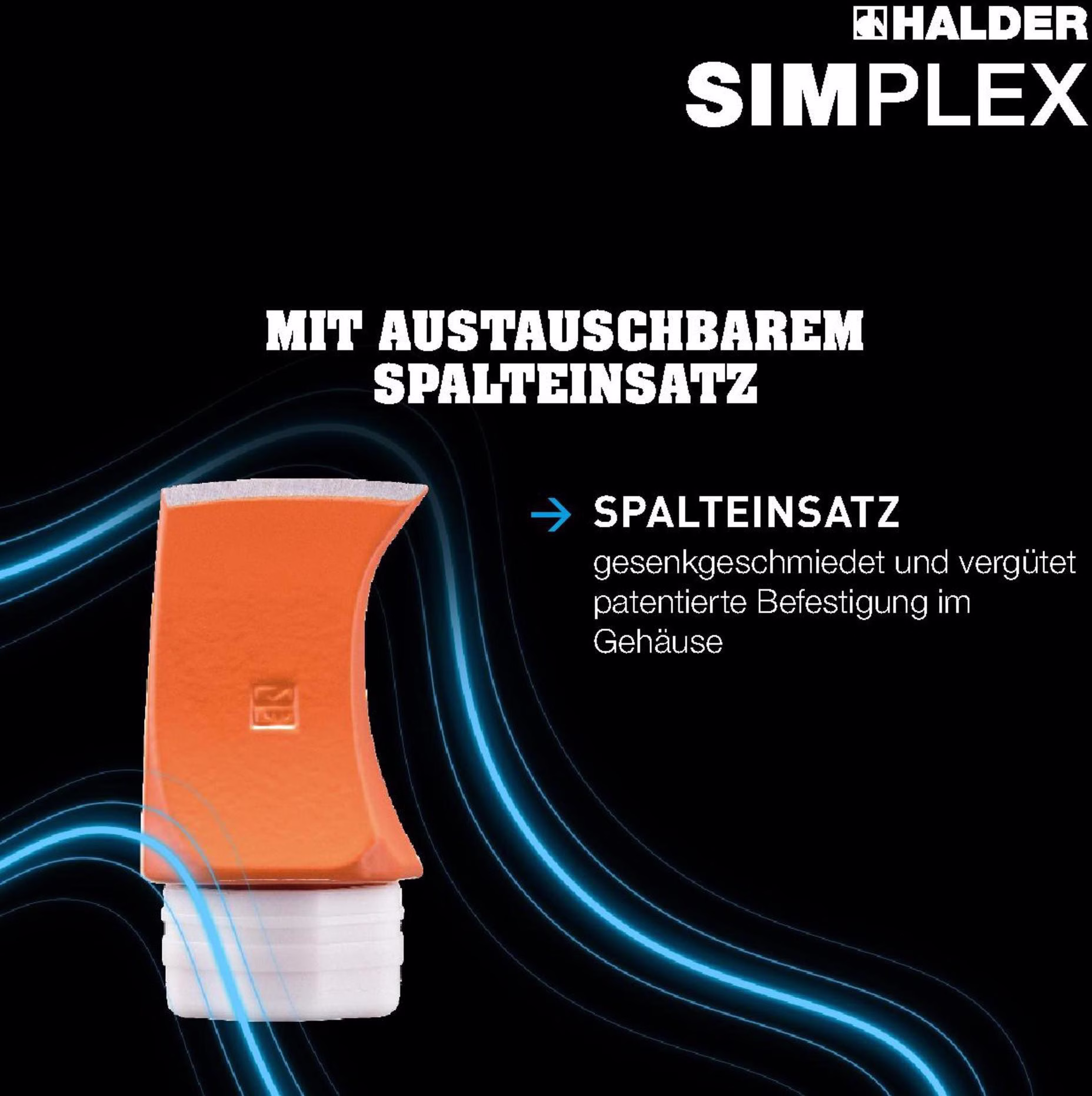 Spalthammer SIMPLEX 4100g Stiel-L.850mm Hickorystiel