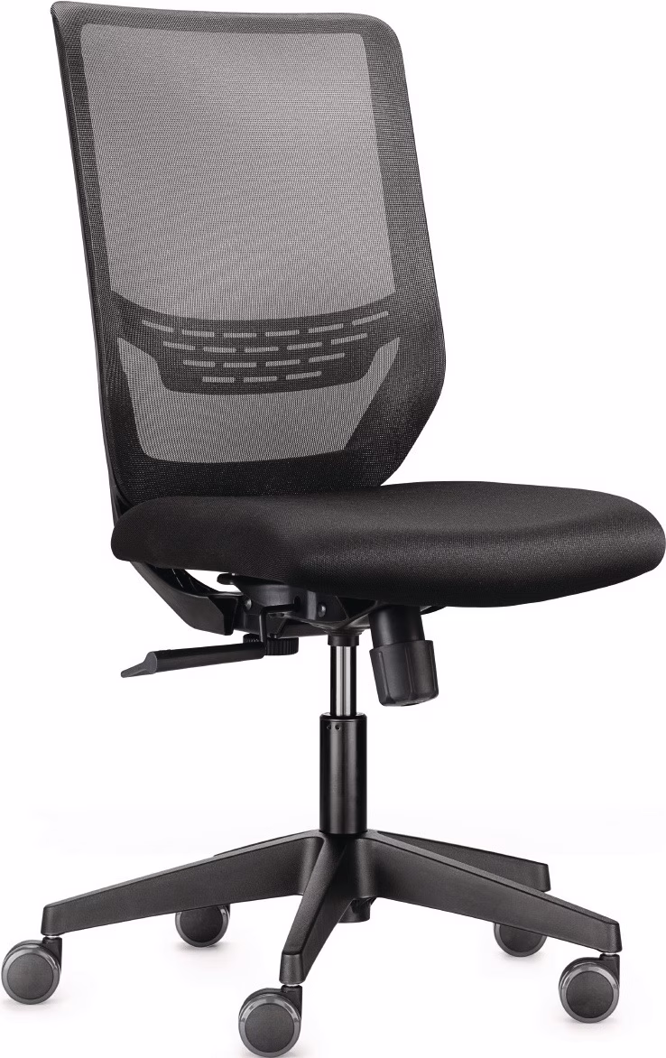Bürodrehstuhl m.Synchr.-Techn.schwarz 410-520mm o.Lehnen Trgf.110kg