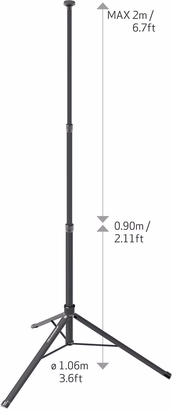 Stativ TRIPOD 2m D.1,06m Nutz-H.min./max.0,9-2m