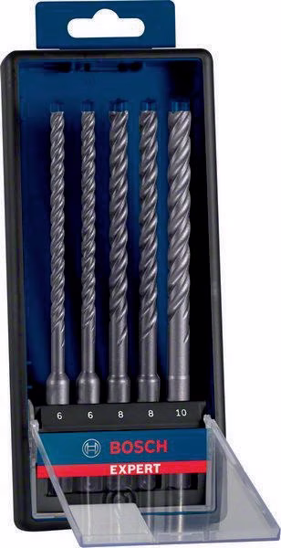 Hammerbohrersatz Expert SDS plus-7X 5-tlg.SDS Plus Ku.-Kass.m.Euroloch