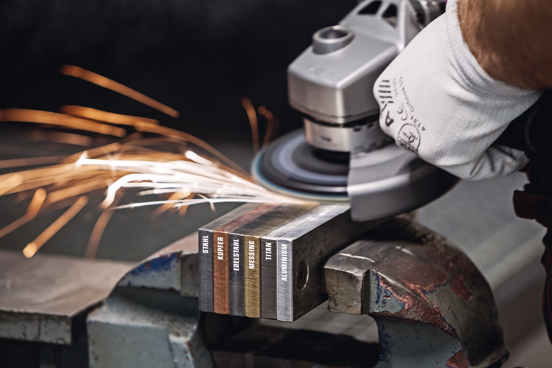Fächerscheibe TRIMFIX® HellFire® D.115mm K.Multigrain 40/60 kon.alle Metalle