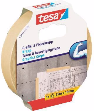 Fixierband 57416-00000 19mmx25m Papier beige
