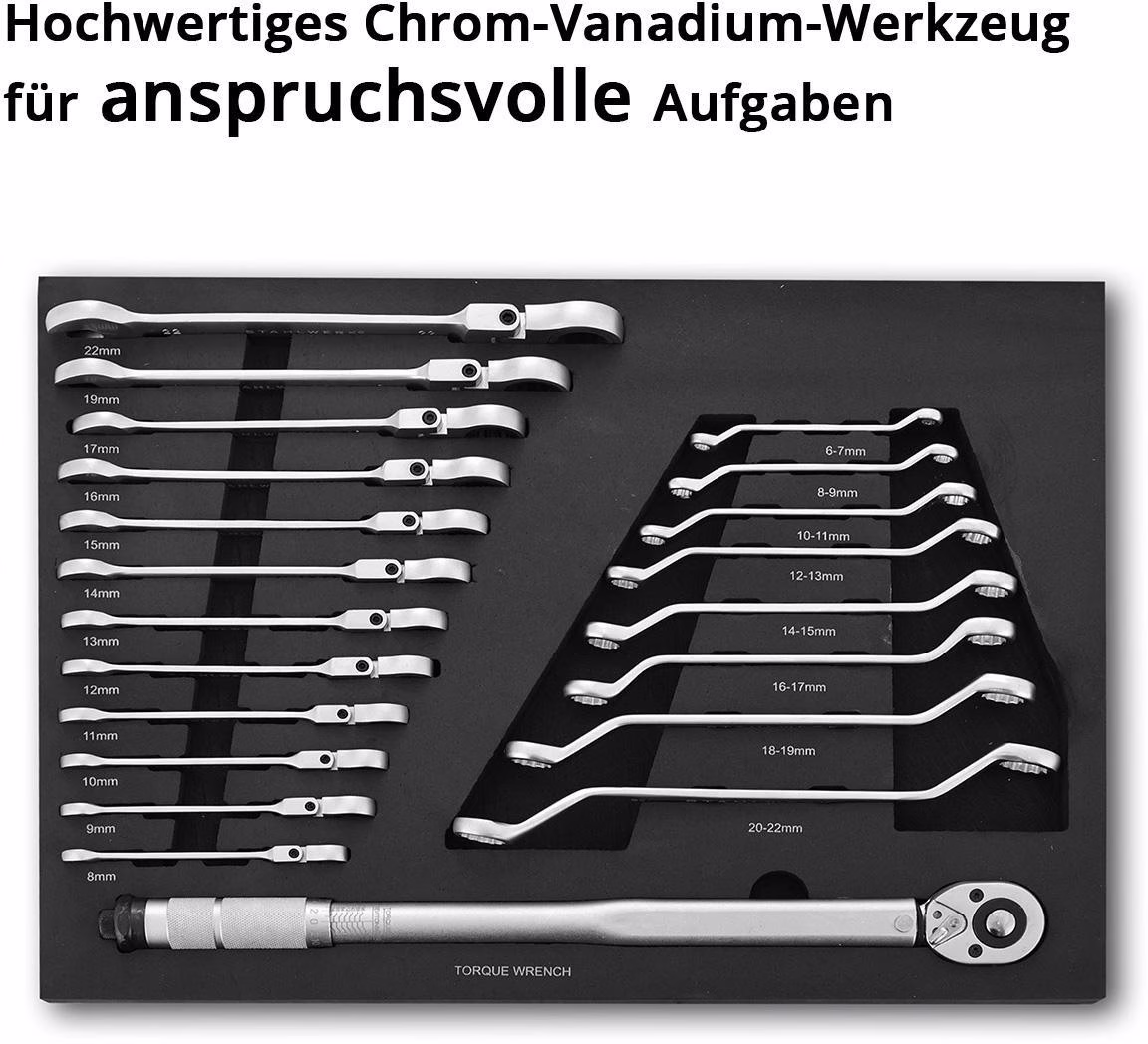Werkzeugmodul 21-tlg.Schraubenschlüssel-Satz