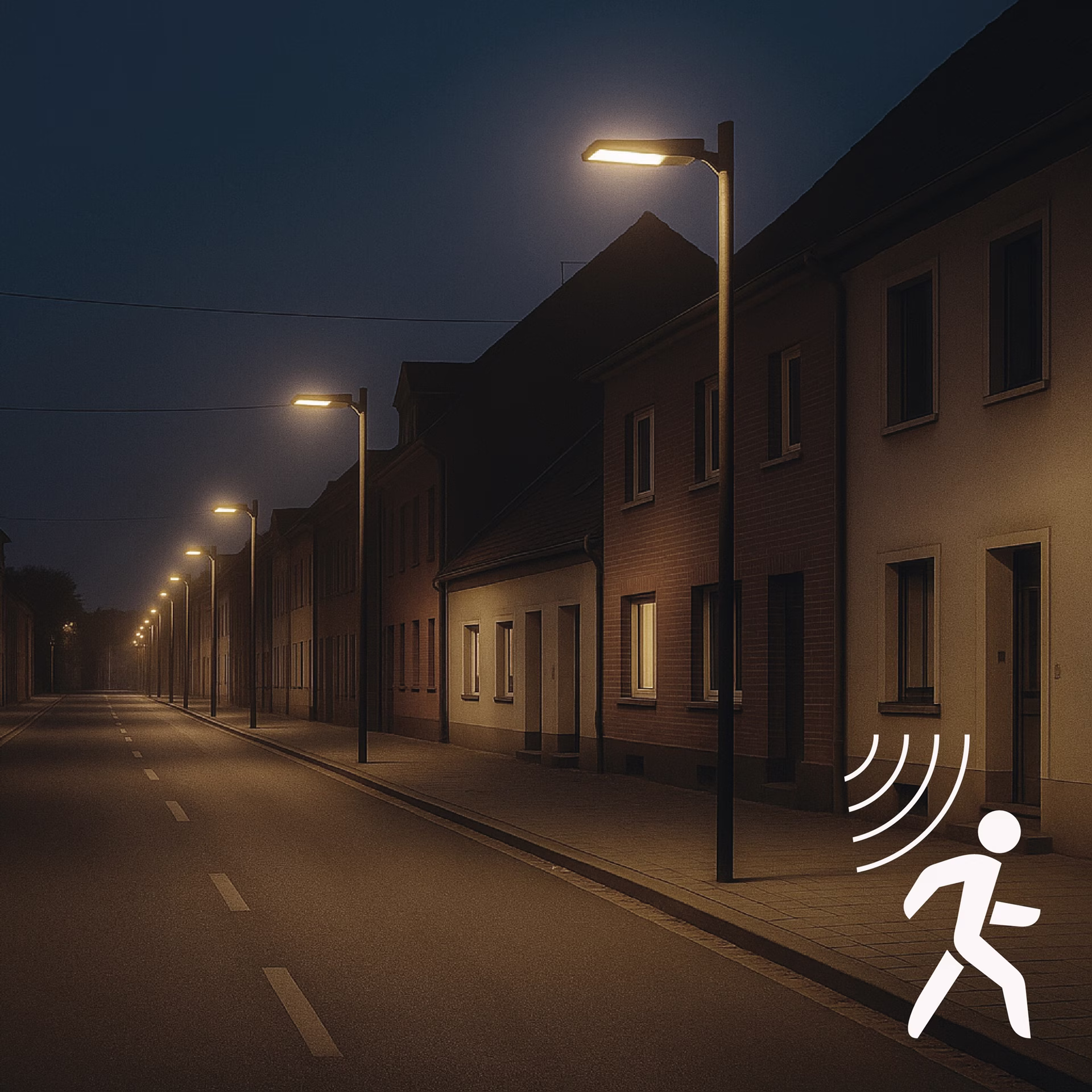 Straßenleuchte All-In-One 3000 lm neutralweiß IP65