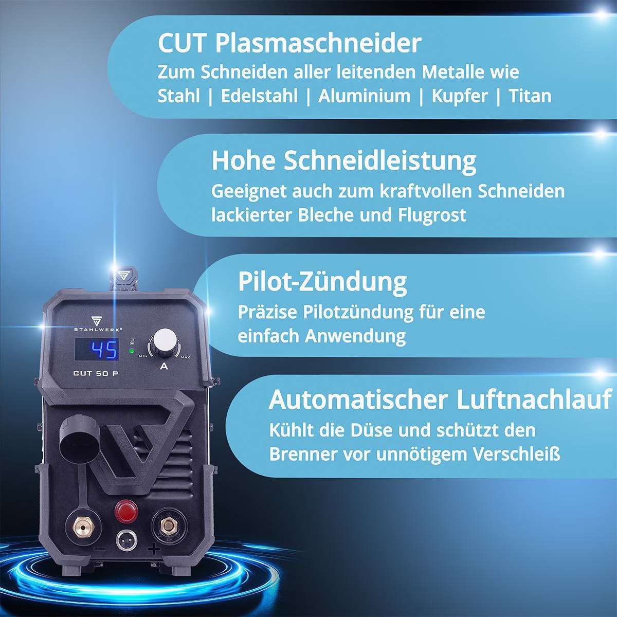 Plasmaschneidinverter CUT 50 P m.Zub