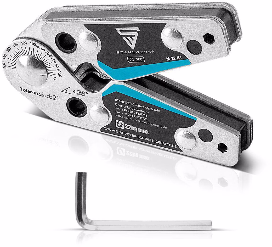 Magnet-Schweißwinkel 48 lbs/22kg daN 20Grad-200Grad