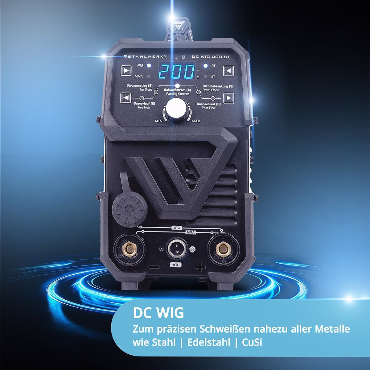 TIG-Schweißanlage DC WIG 200 ST m.Zub.10-200 A,10-160 A gasg