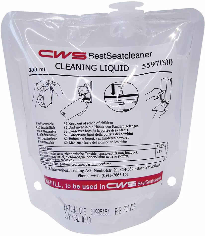 Liquid Flächendesinfektion 300 ml, für SeatCleaner (12 Beutel je 300 ml)