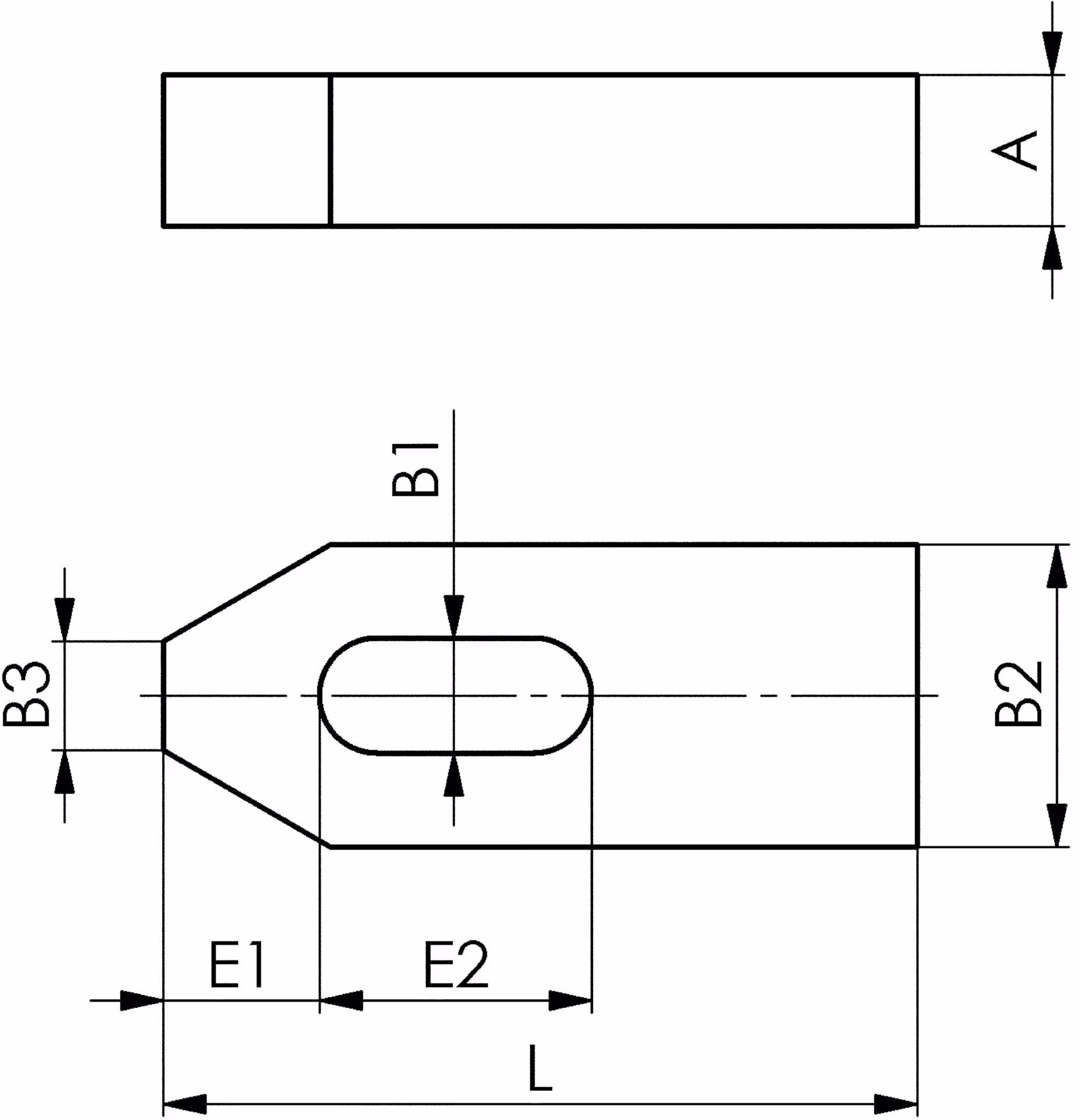 Spanneisen DIN 6314 f.T-Nut 12+14+16mm L.100mm