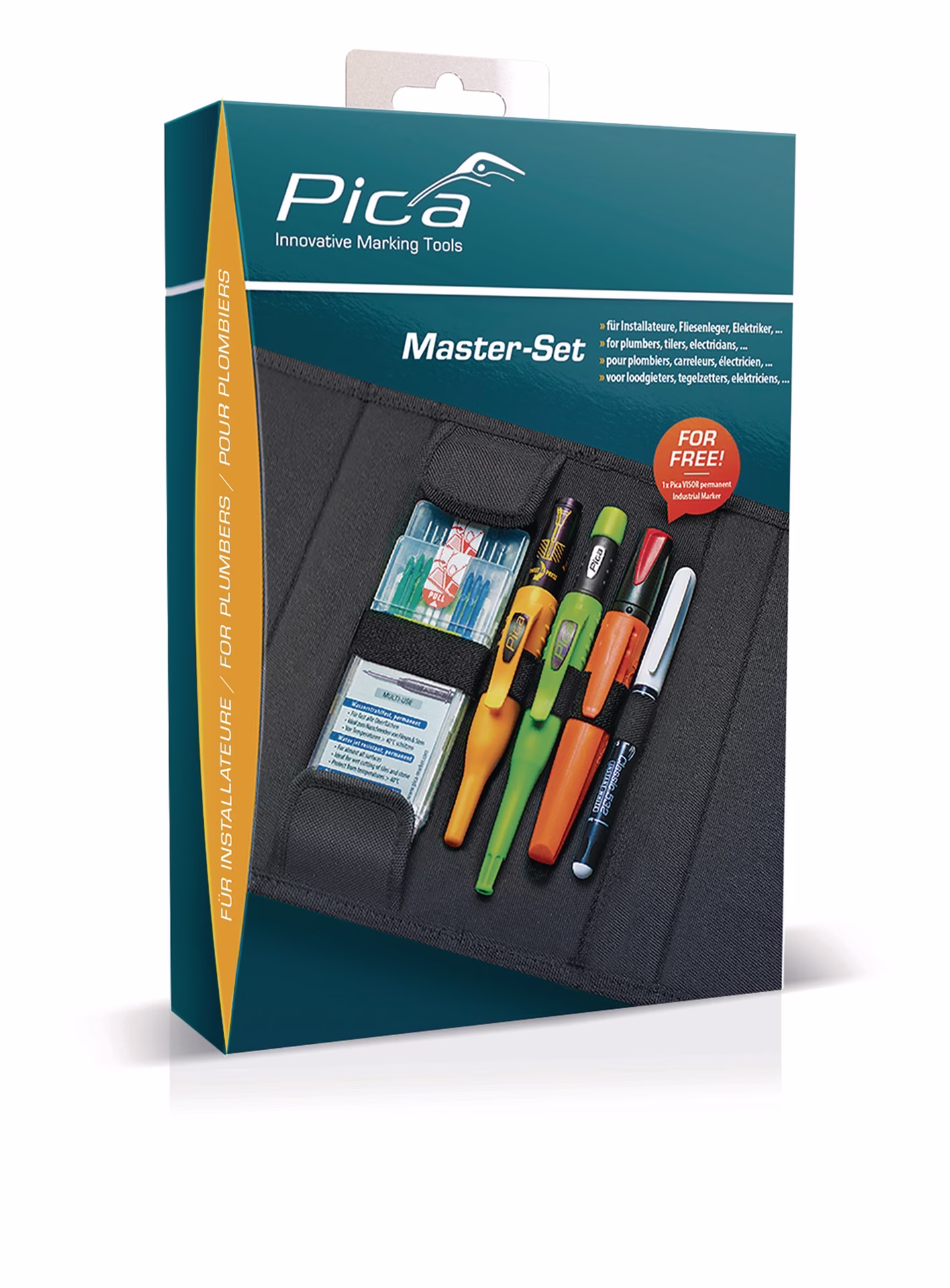 Bau-/Tieflochmarker Master-Set Installateur sortiert 10