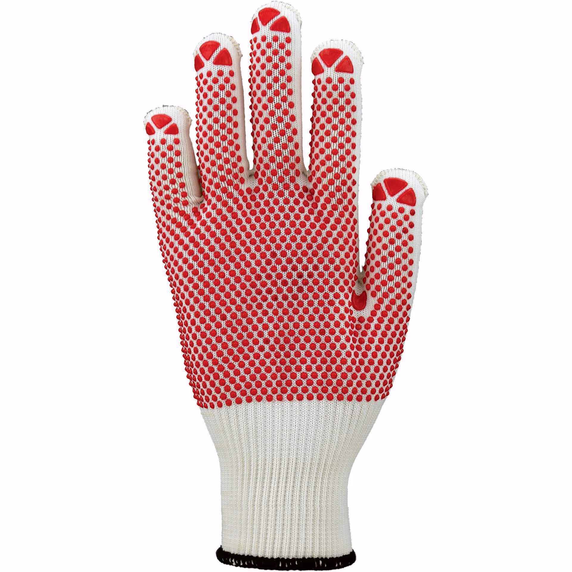 Handschuhe Gr.10 rot EN 388 PSA II Baumwolle (innen)/Polyamid (außen)
